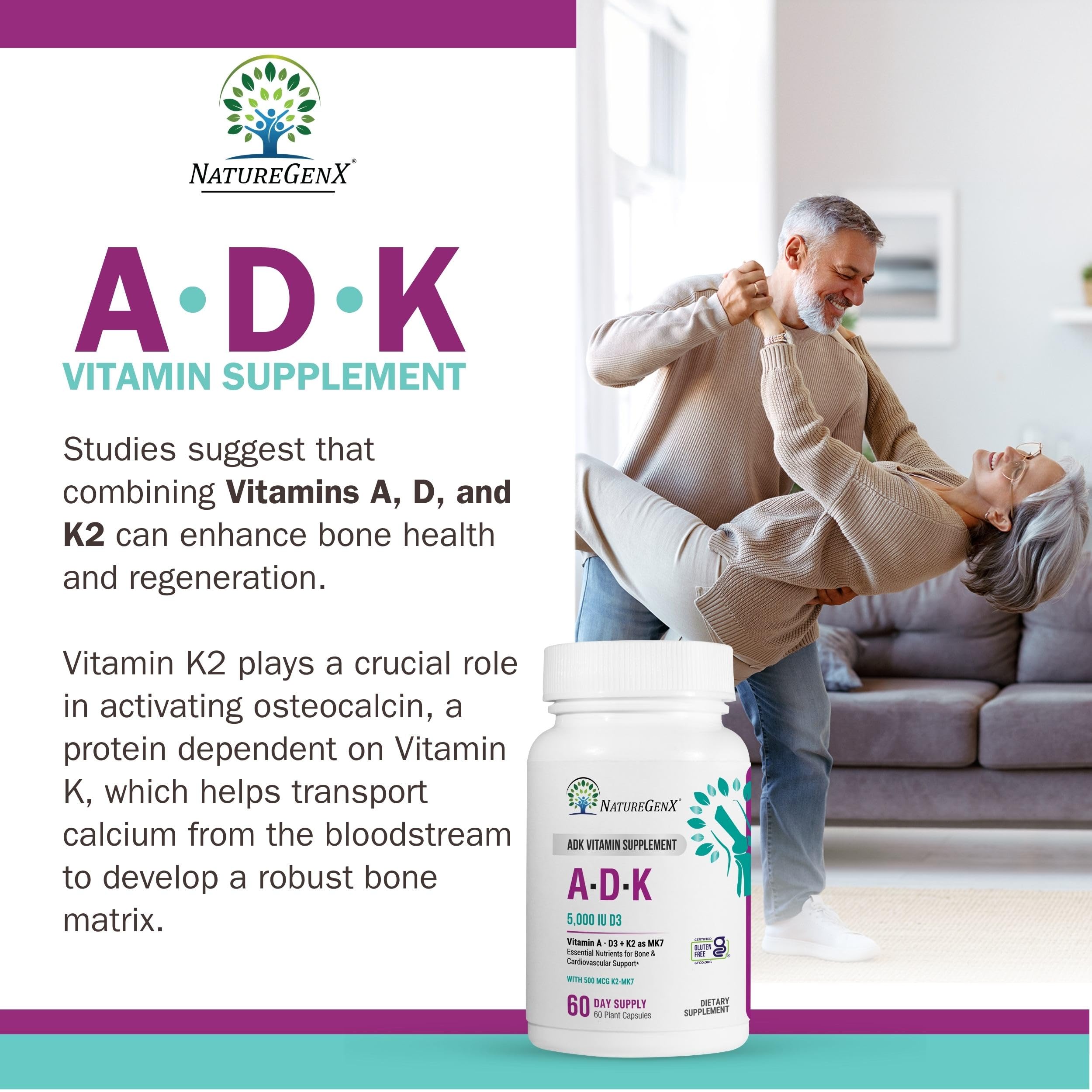 Capsules beside calcium rich foods to illustrate bone health support