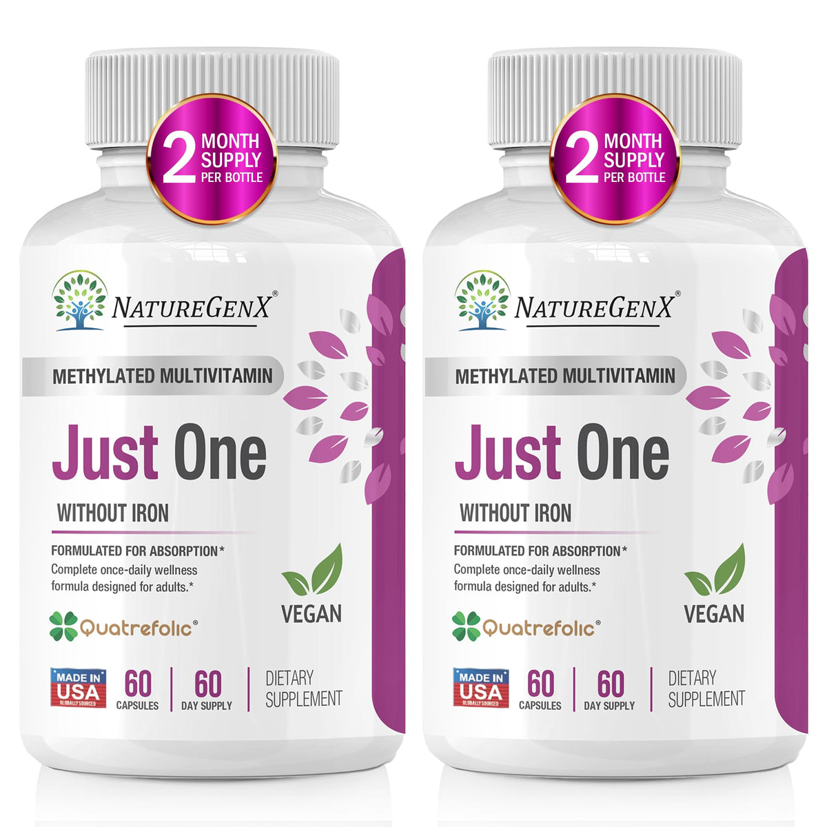 NatureGenX Just One Daily methylated multivitamin hero image