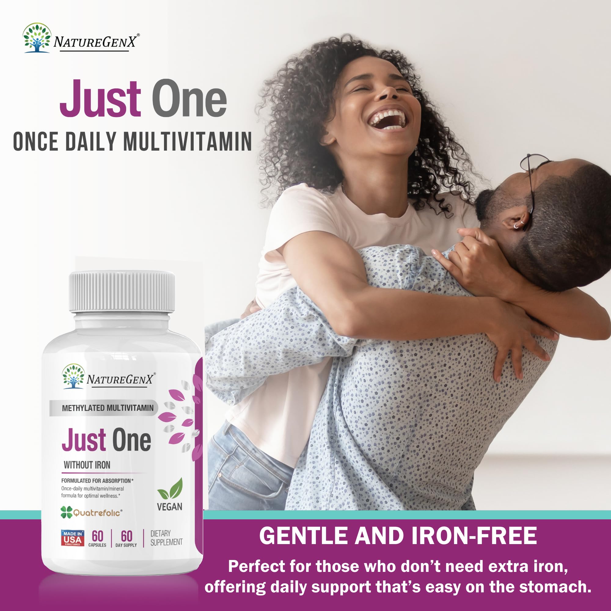 Non-GMO, soy-free and gluten-free multivitamin