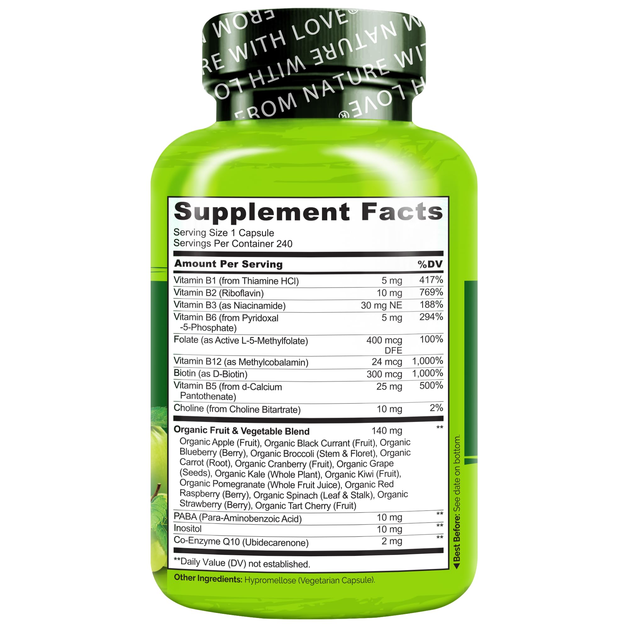 5-Methyl Folate (5-MTHF) in Naturelo B Complex