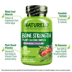Close-up illustration of Vitamin D3 and Vitamin C supporting calcium absorption