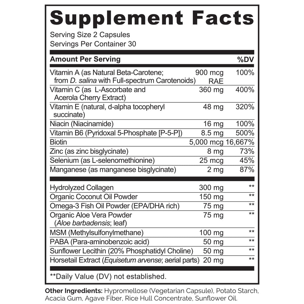 Vitamin E and Omega-3s illustration in Naturelo formula