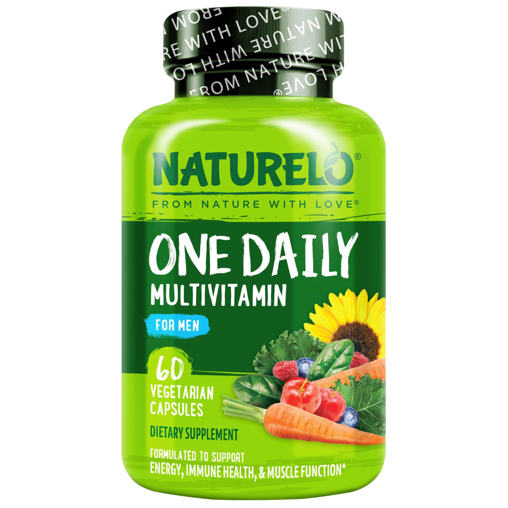 NATURELO Men's Multivitamin bottle and label