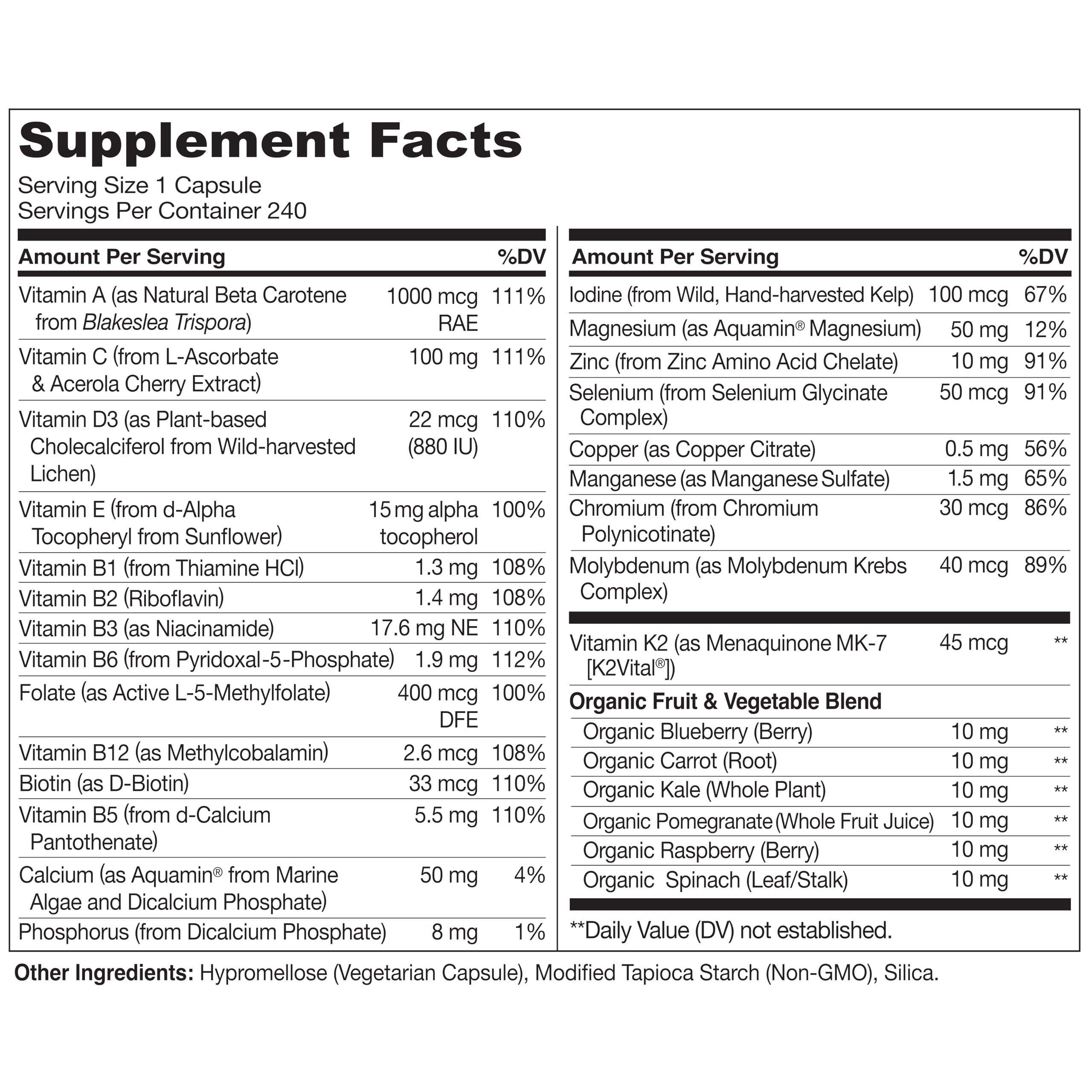 Vitamin D3 sourced from lichen and Vitamin E from sunflower illustration