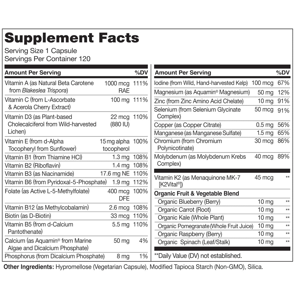 Illustration of one daily dosage for men