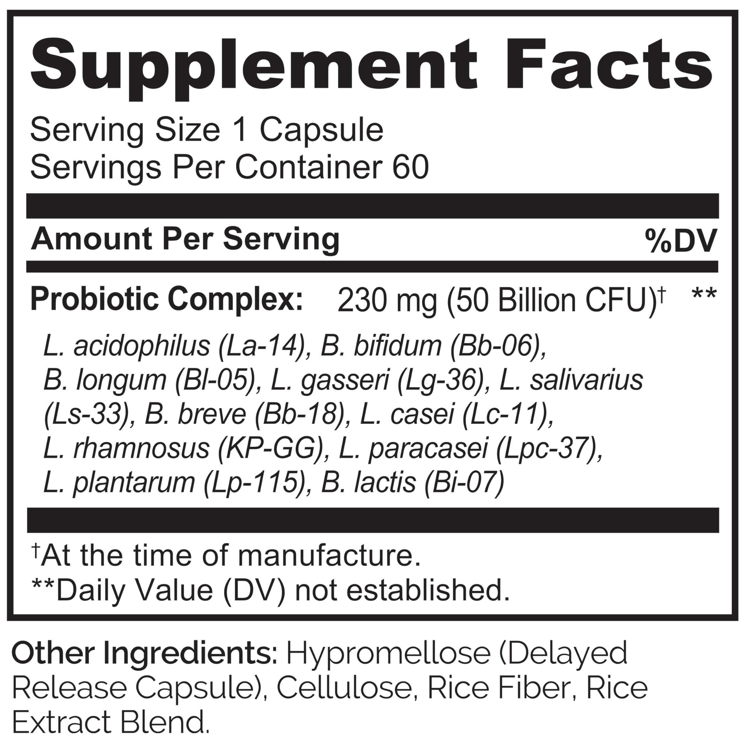 Natural ingredients used in Naturelo Probiotics