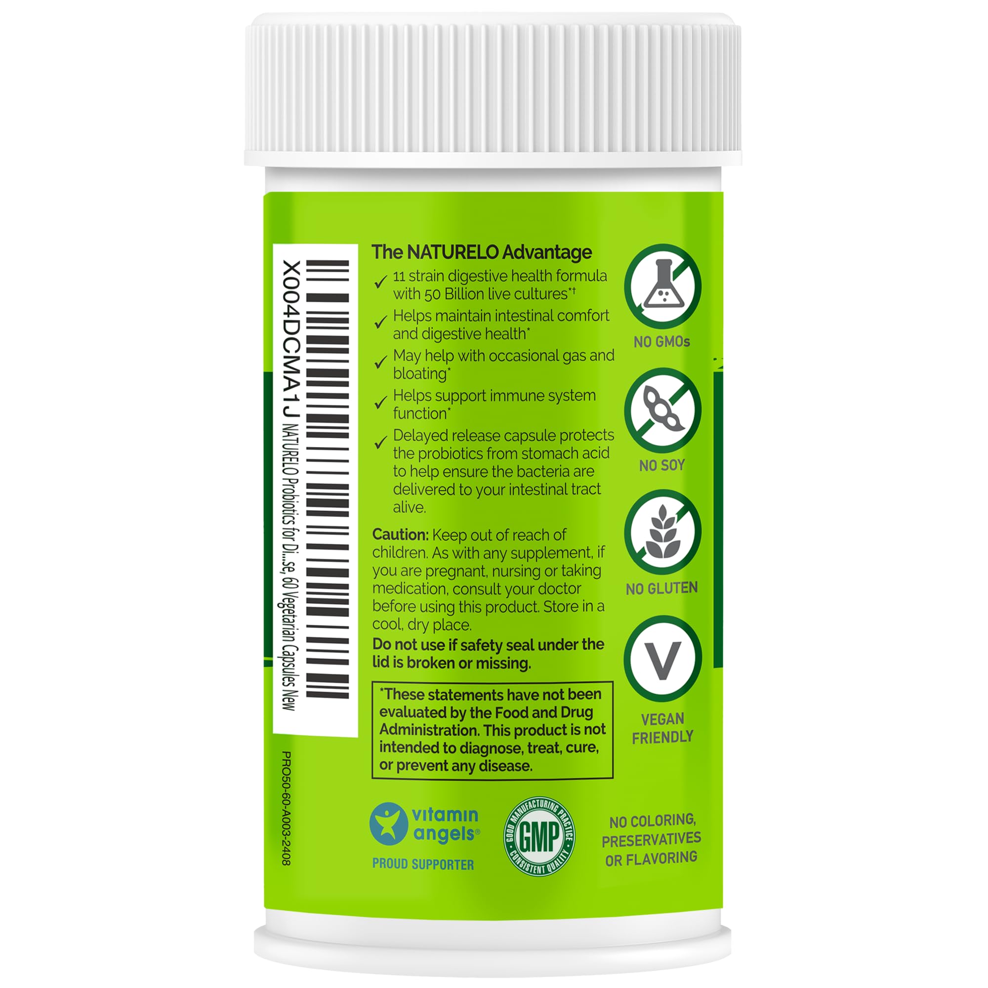 Vegan, non-GMO probiotic ingredients