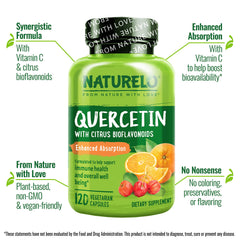 Quercetin and citrus bioflavonoids concept for immune support