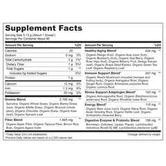 Close-up of the product label showing unsweetened organic ingredients