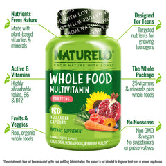 Front packaging of NATURELO Teen Multivitamin