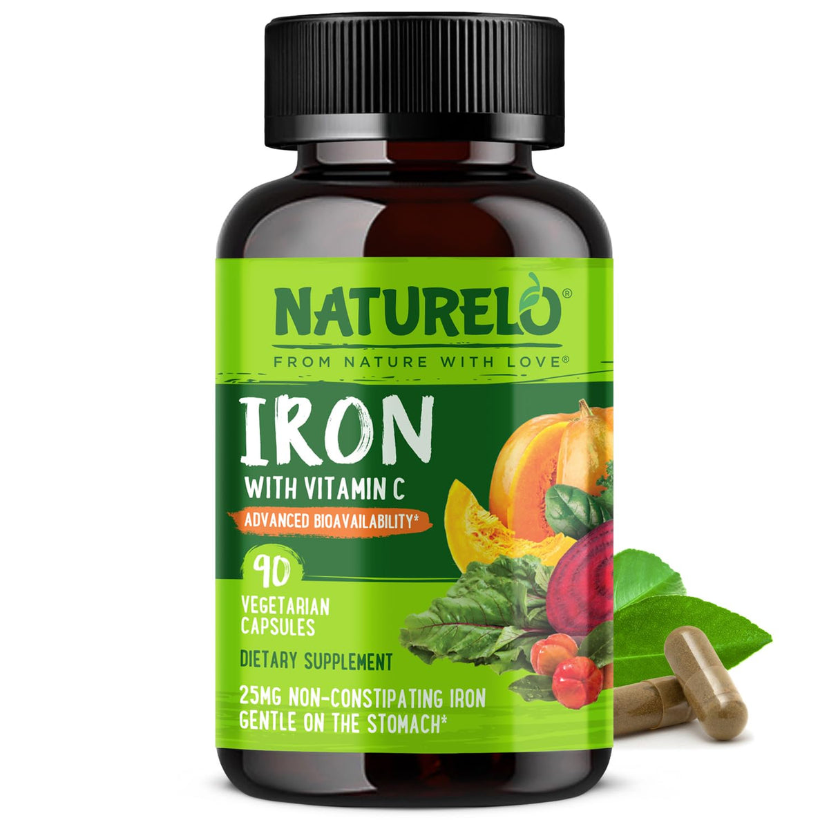 Naturelo Vegan Iron Supplement hero image