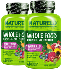 NATURELO Beauty Blend multivitamin bottle with label