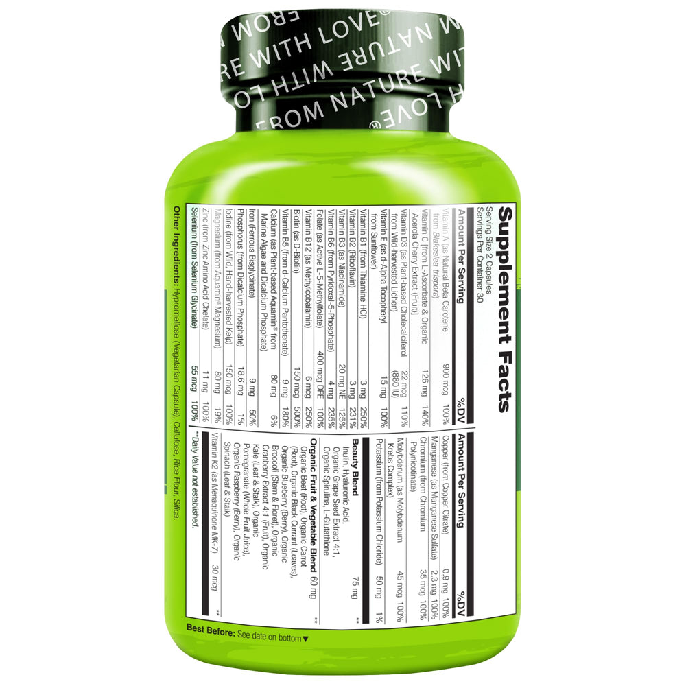 Daily use of two vegan capsules for overall wellness