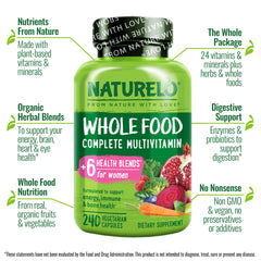 Plant-based ingredients and whole-food nutrition