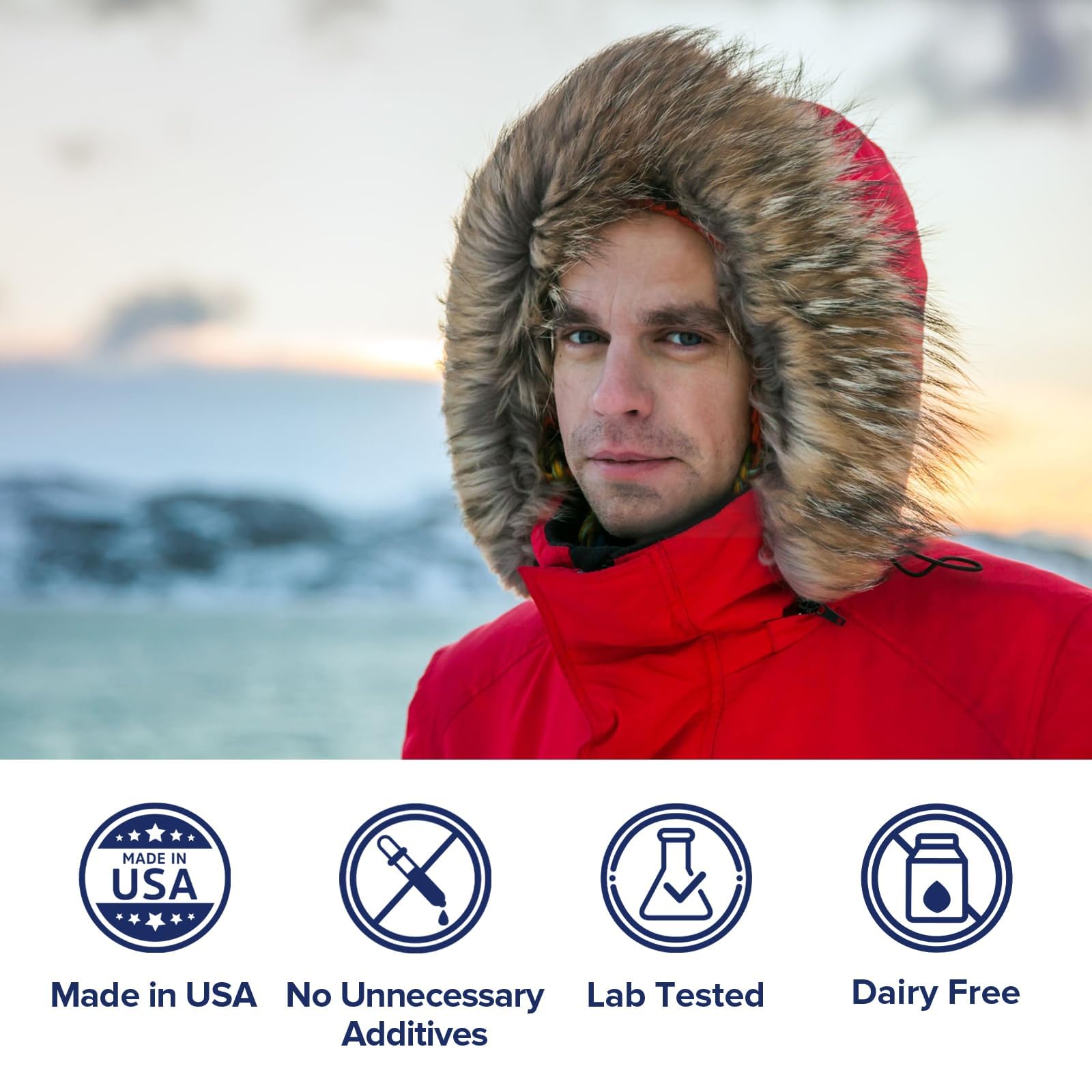 Deep ocean water wild-caught krill illustration