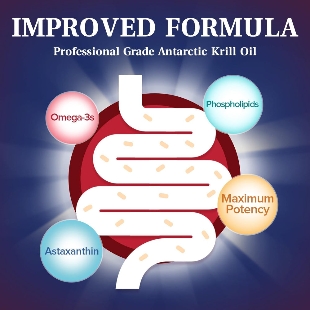 Antarctic krill oil omega-3s and phospholipids illustration