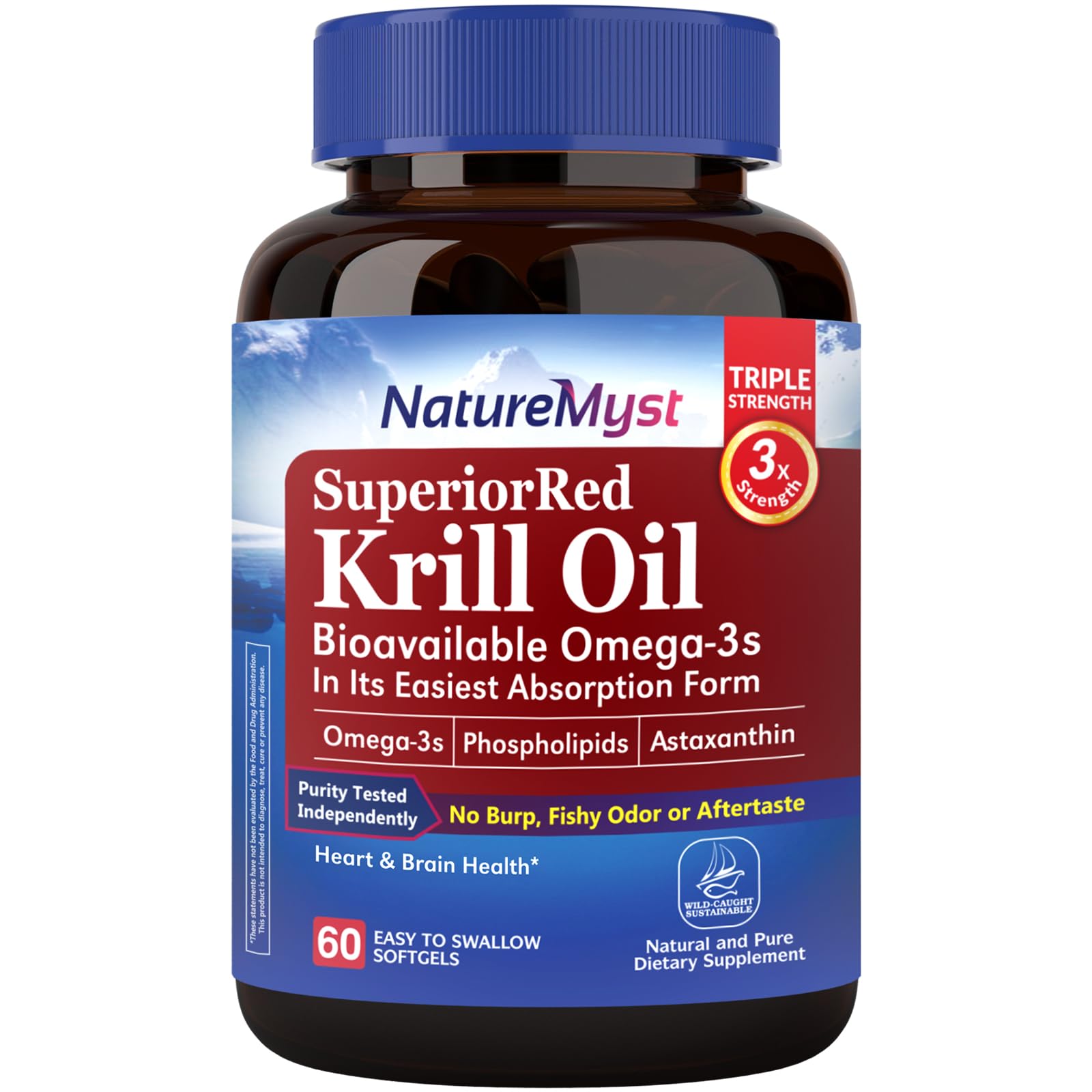 NatureMyst Krill Oil 1000mg bottle