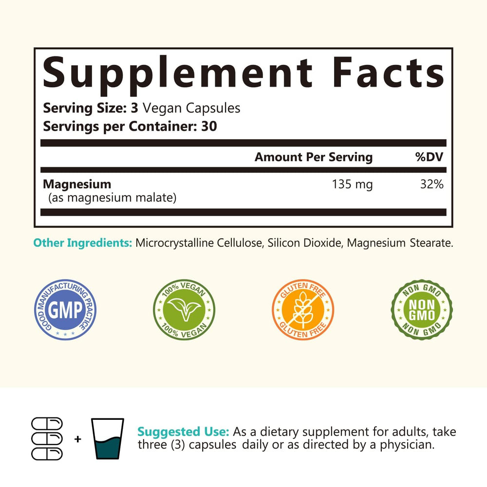 NatureMyst Magnesium Malate bottle on a surface