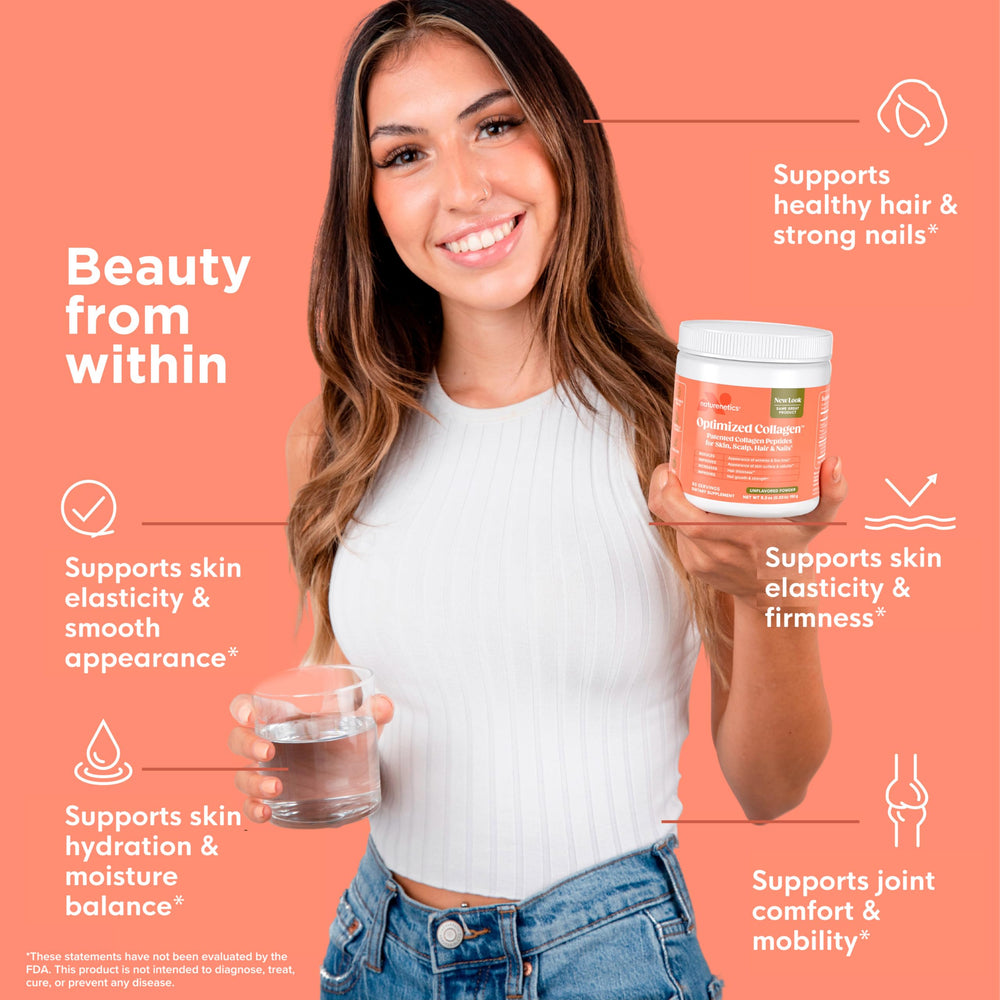 Skin hydration and elasticity with collagen peptides