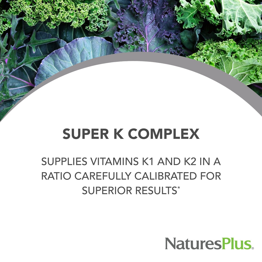 Bottle showing capsules for NaturesPlus PRO Super K Complex