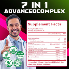 Calcium, magnesium, and vitamin C portion illustration for D3K2 gummies