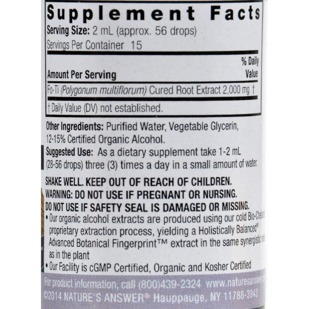 Fo-Ti root product benefits for hair, skin and nails