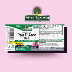 PAU D'Arco Inner Bark 1oz extract label close-up