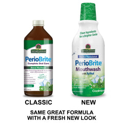 PerioWASH mouthwash packaging and label