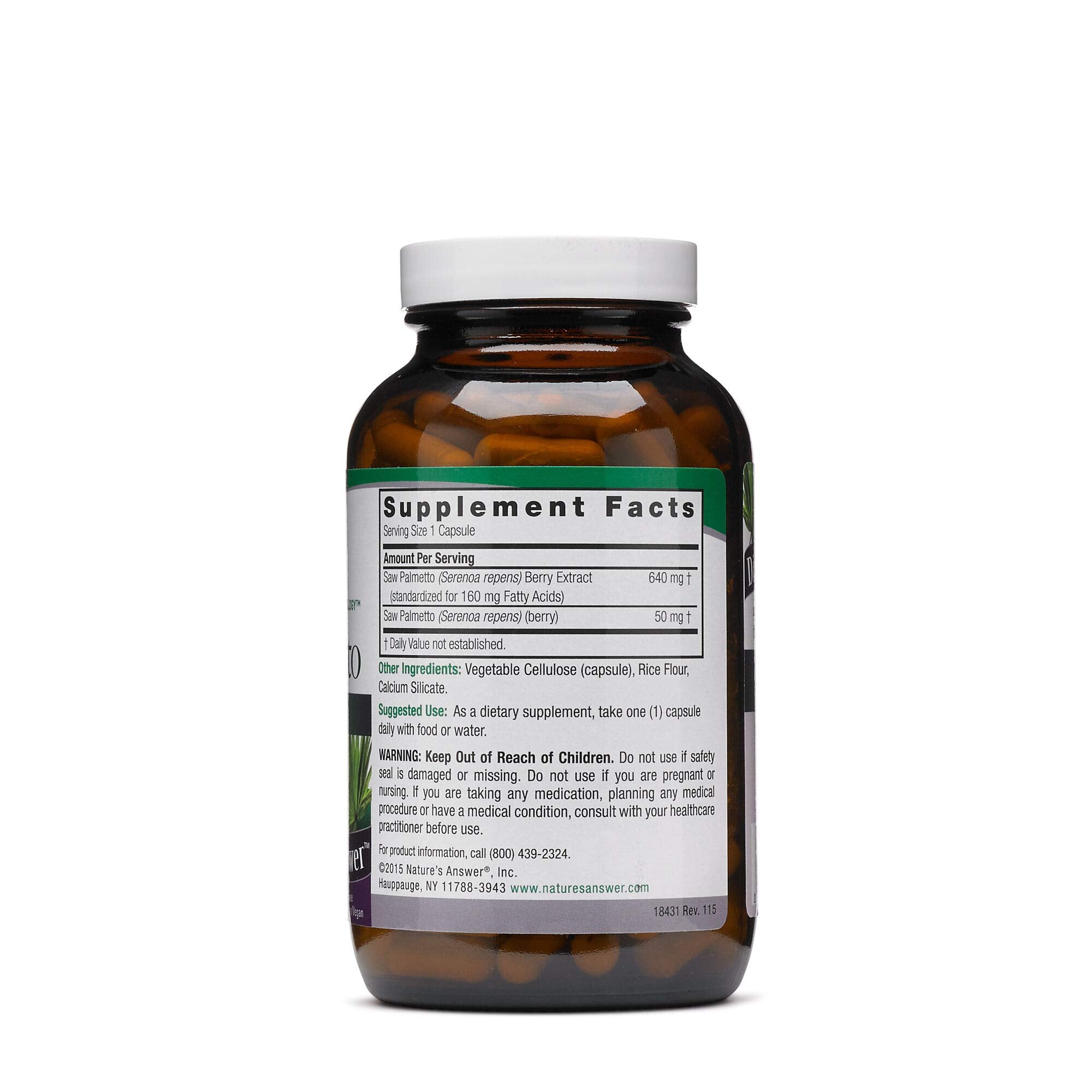 Saw Palmetto 690mg extract ingredients and features