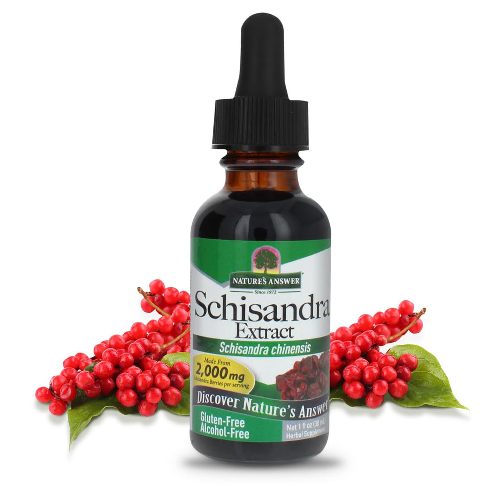 Bottle of Nature's Answer Schisandra Berry Extract – alcohol-free