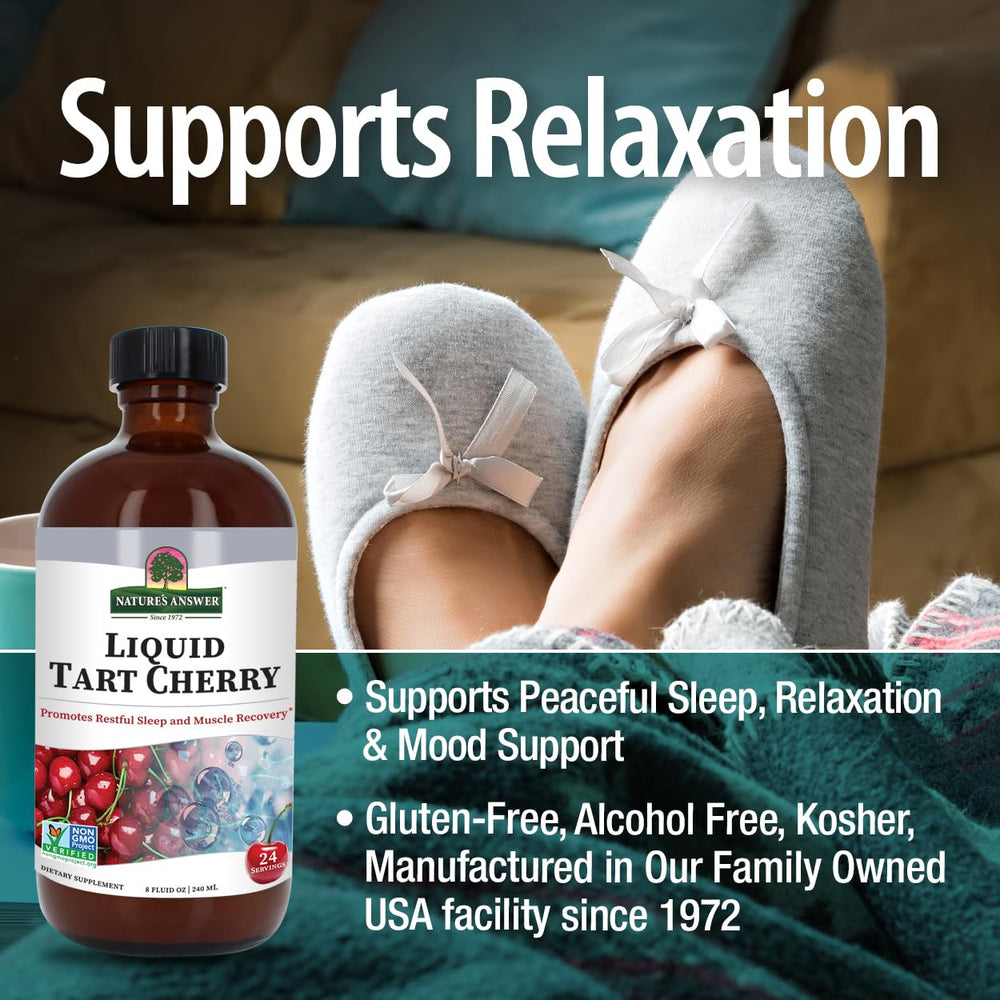 Front-facing Nature's Answer label with 8 oz size