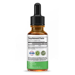 Peppermint-flavored hemp oil drops