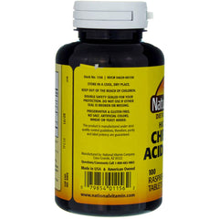 Close-up of Nature's Blend Acidophilus chewable raspberry label