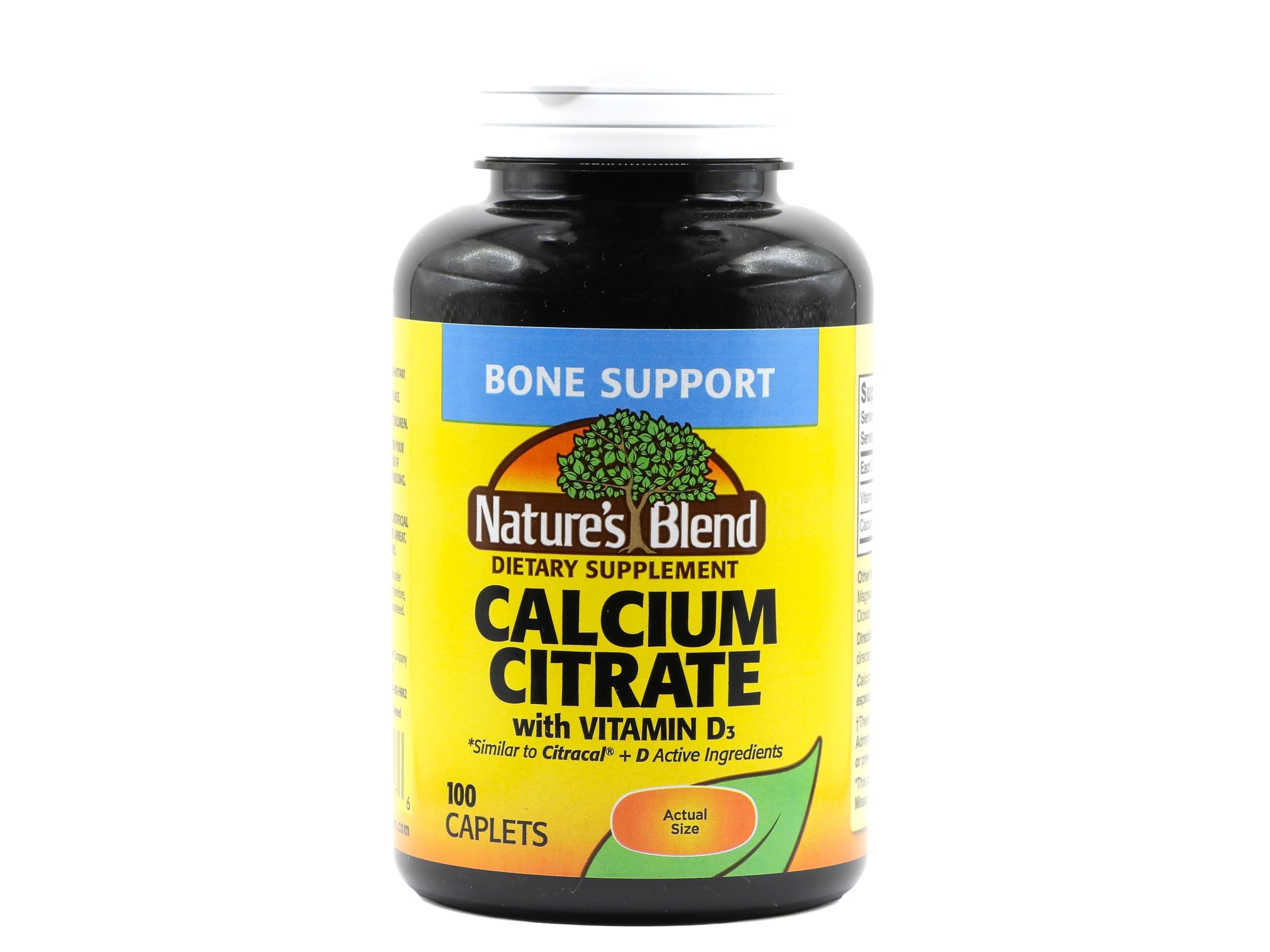 Nature's Blend Calcium Citrate with D3 bottle front