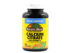 Nature's Blend Calcium Citrate with D3 bottle front