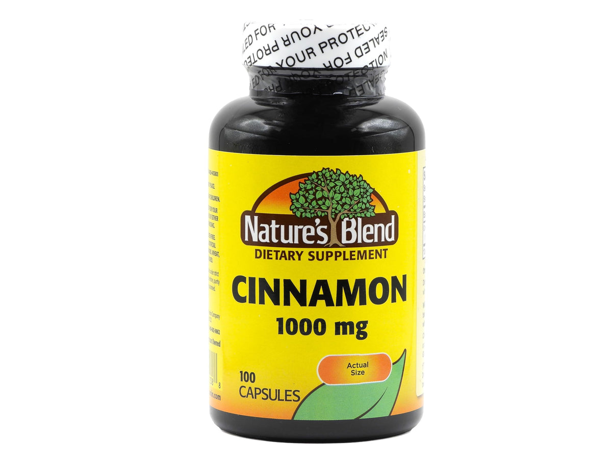 Nature's Blend Cinnamon 1000 mg 100 Caps bottle