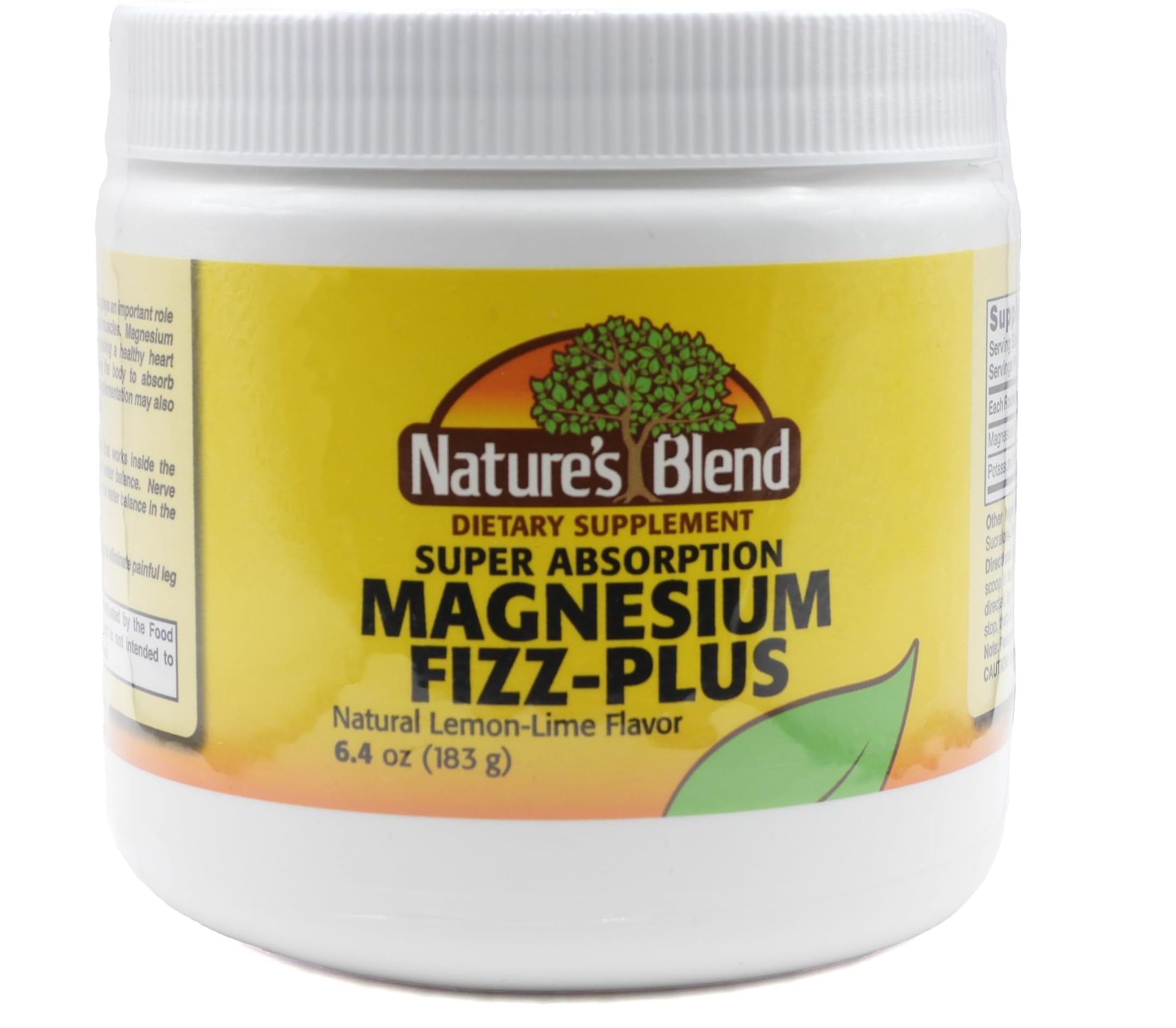 Nature's Blend Magnesium Fizz-Plus Lemon-Lime powder front