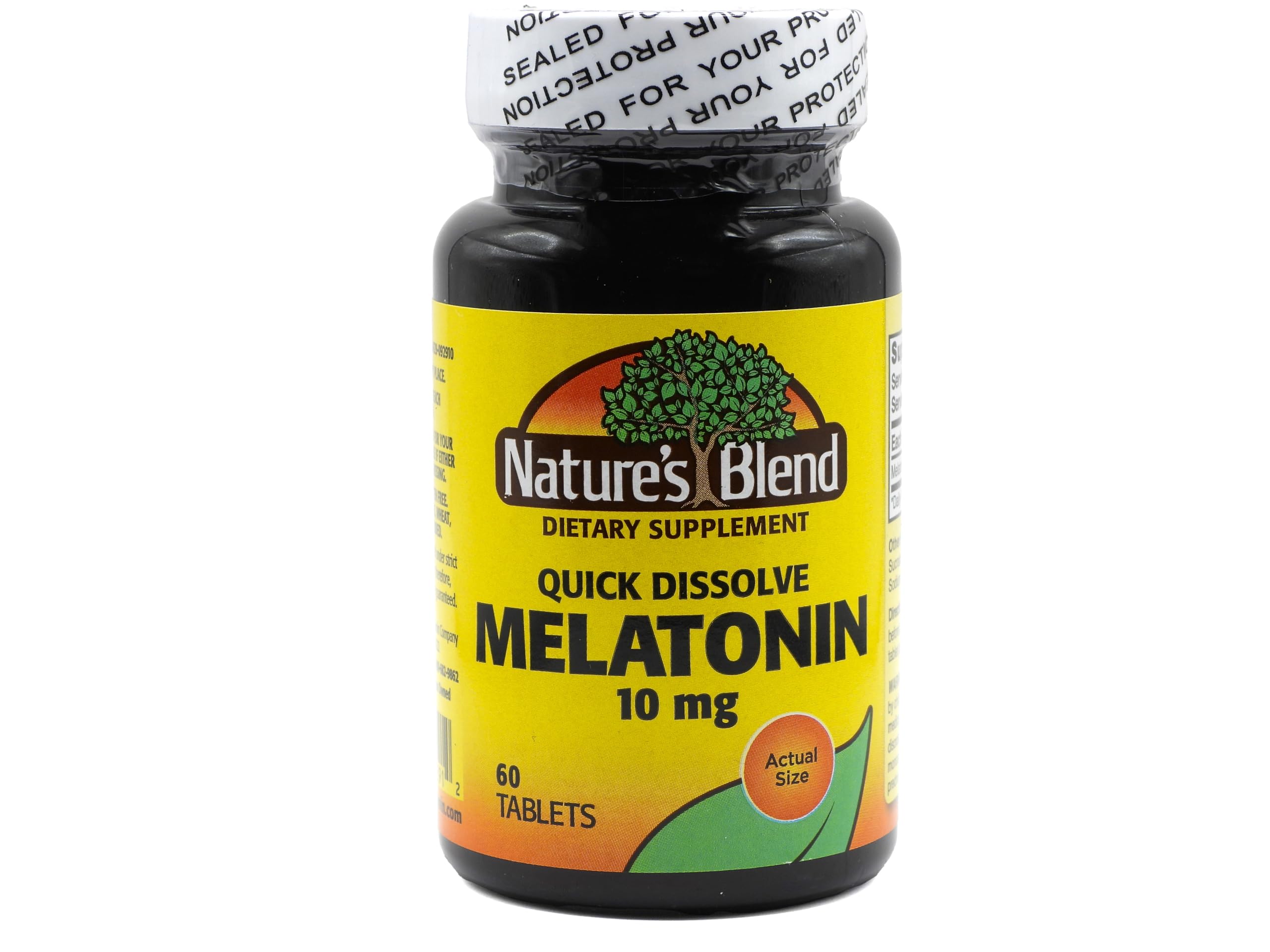 Nature's Blend Melatonin 10mg 60 tablets bottle front view