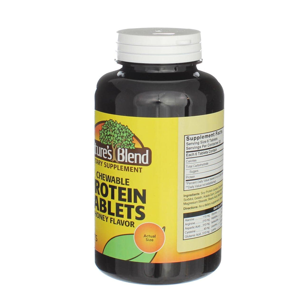 Nature's Blend protein tablets honey-post-workout chewable boost