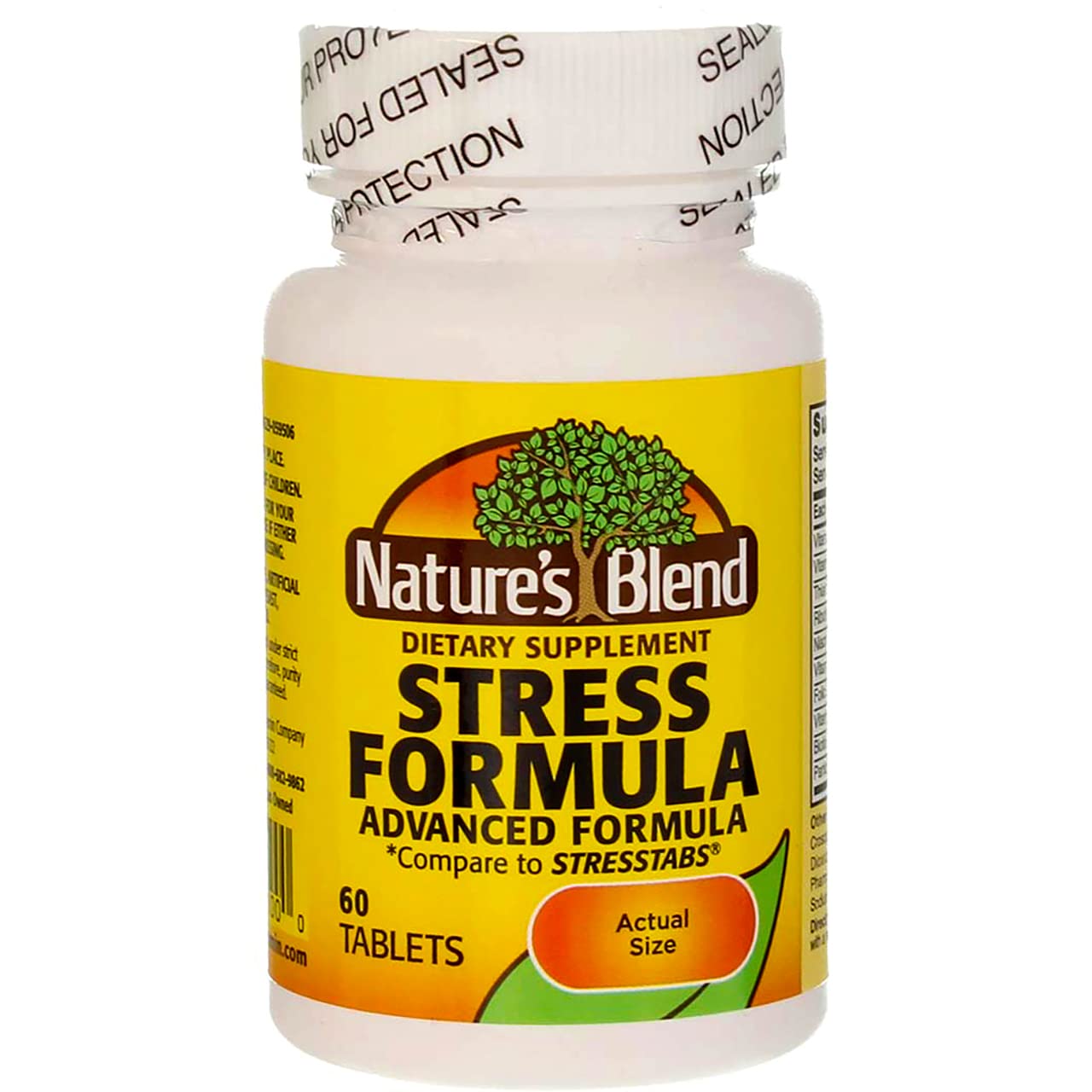Nature's Blend Stress Formula 60 Tabs bottle front
