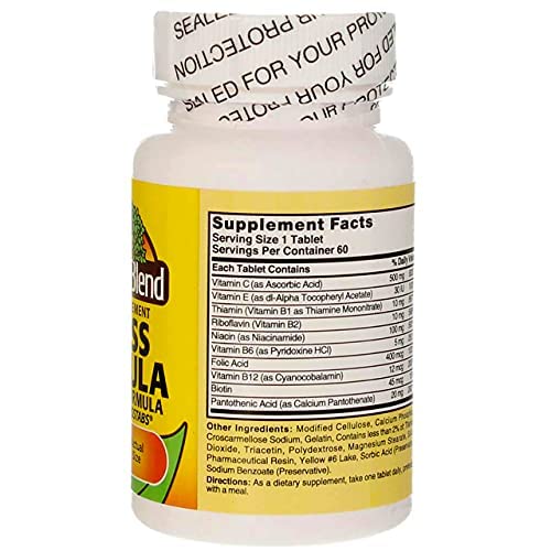 Ingredients list for Nature's Blend Stress Formula