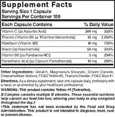 Nature's Blend Super B with C 100 Capsules packaging and bottle
