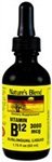 Bottle of Nature's Blend Vitamin B-12 3000 mcg Sublingual Drops (1.75 oz)