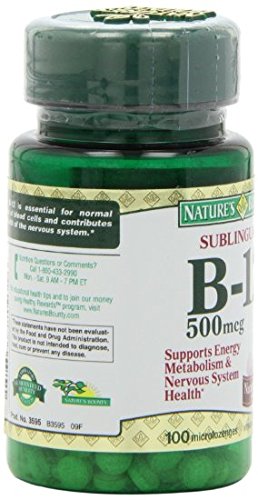 Pack of 3 bottles of Nature's Bounty Vitamin B-12 500 mcg