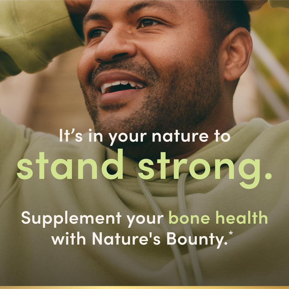 Vitamin D3 information on Nature's Bounty label