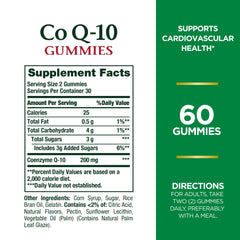 Graphic highlighting heart health benefits of CoQ10 gummies