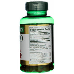 Nature's Bounty CoQ10 label closeup highlighting 200 mg dose