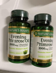 Nature's Bounty Evening Primrose Oil 1000mg, 120 softgels, 2 x 60-count bottles