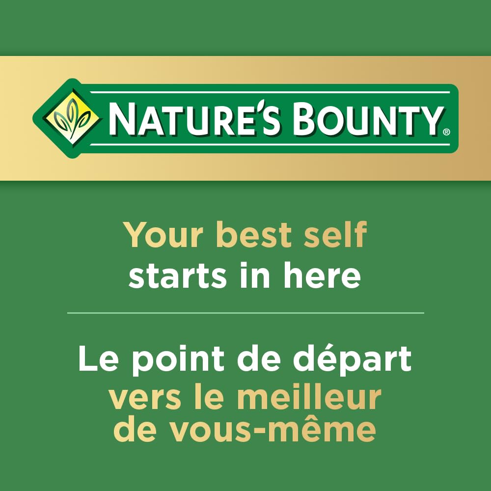 Nature's Bounty logo on folic acid packaging