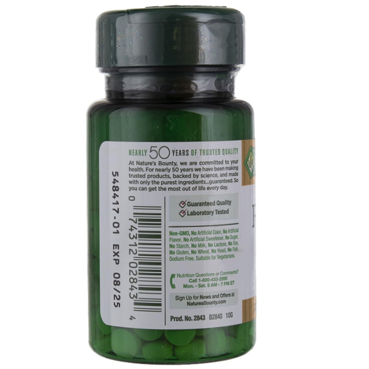 Assorted Nature's Bounty Folic Acid Supplement bottles and packaging Pack of 3